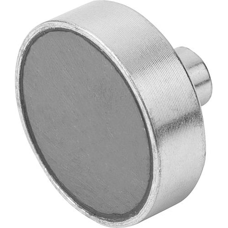 Kipp Magnet, ceramic, shallow pot, dia. 80 mm, M10 internal thread K0549.10